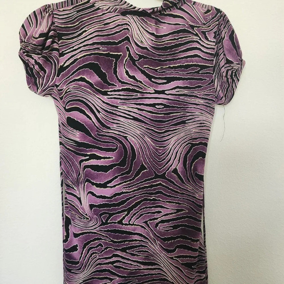 VINTAGE Y2K SOULMATES Purple Ruffled V-Neck Blouse Size Medium - Picture 6 of 8